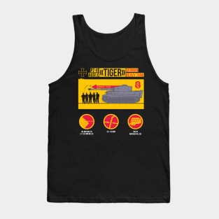 Bright infographics of the Tiger tank Tank Top